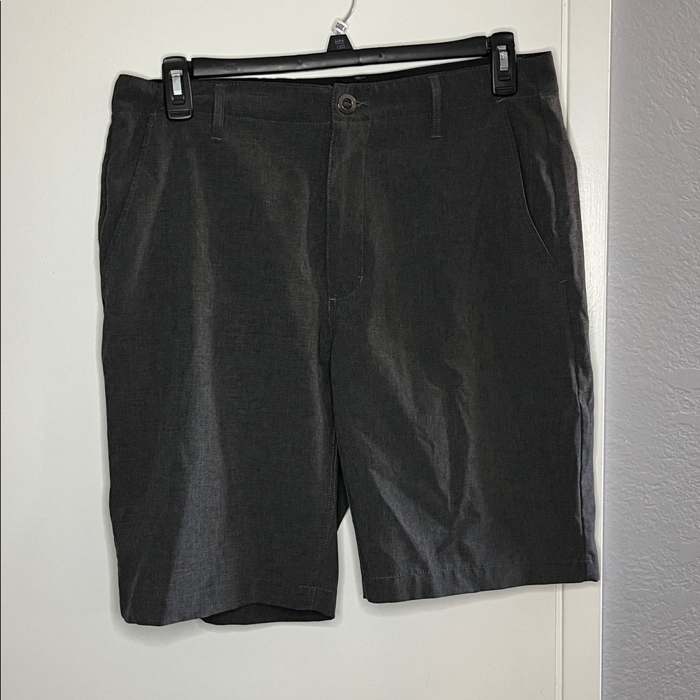Volcom Men's Dark Gray Flat Front Shorts